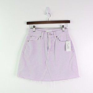 7 For All Mankind 25 Lavender Denim Skirt NTW $178